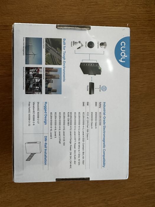 Switch Industrial Cudy 5 Portas Gigabit