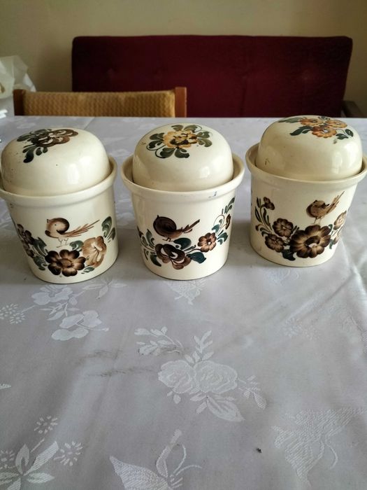 Pojemniki kuchenne do przechowywania z przykrywką Włocławek PRL