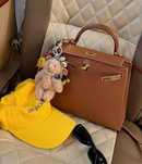 Premium Torebka kelly25  z całym zestawem herme s
