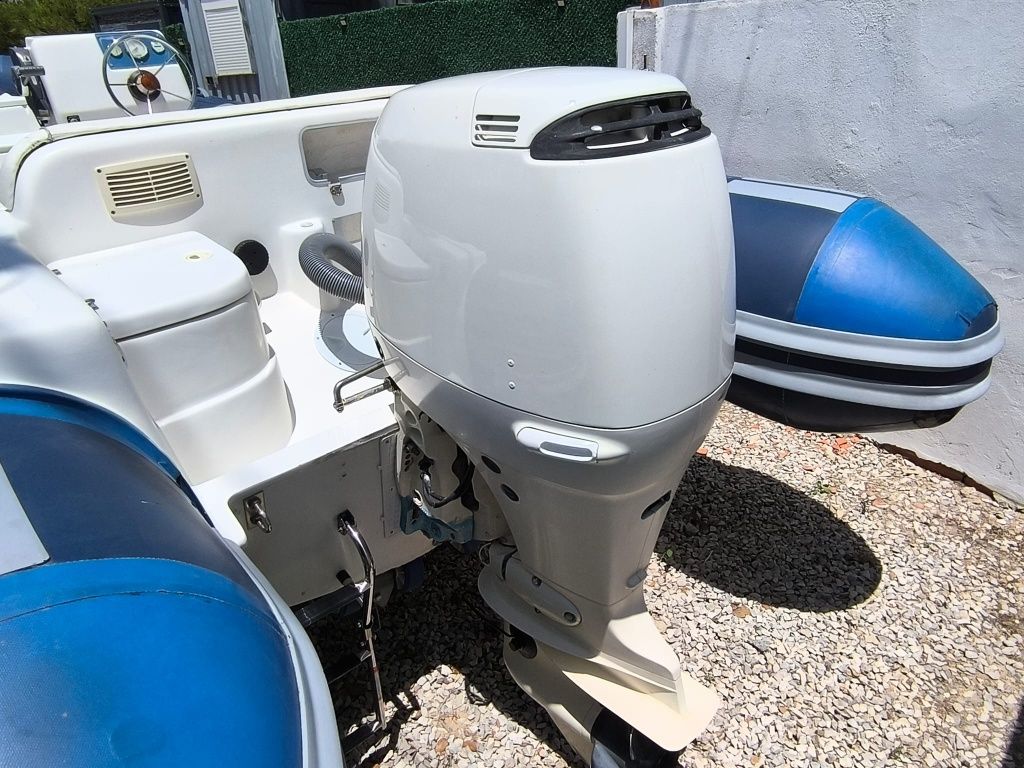 Barco Semi-rigido CARIBE 610 johnson evinrude BJ, 90cv hypalon