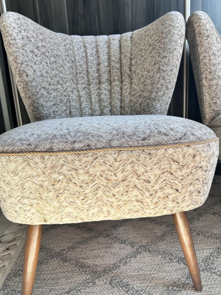 Fotele retro uszaki jak nowe Art Deco