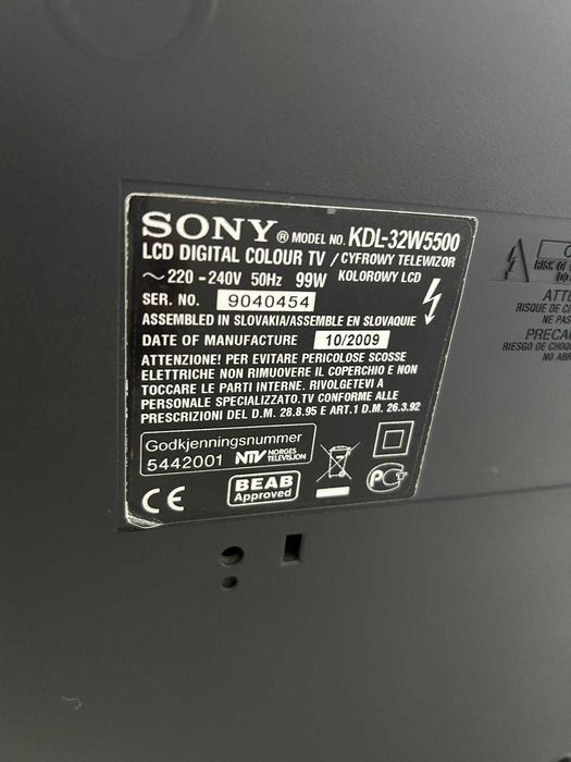televisão SONY KDL-32W5500