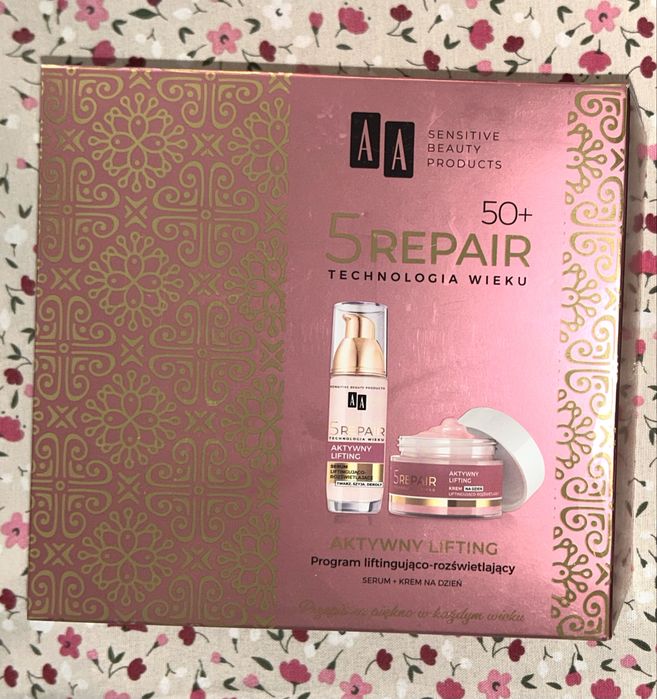 aAA Zesraw prezentowy Krem + Serum Technologia 5Repair Altywny lifting