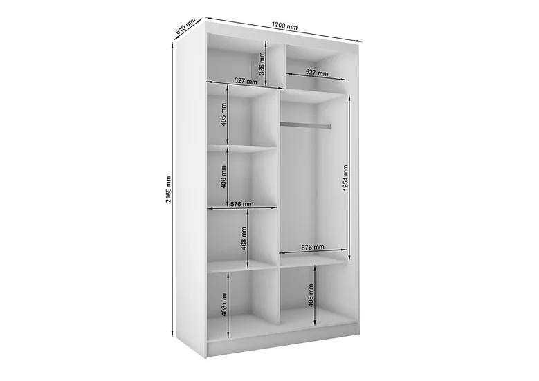 Elegancka szafa 120 cm -6 kolorów do wyboru . Wysyłka