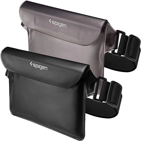 Torba Spigen Aqua Shield A620 wodoodporna biodrowa IPX8 - czarna 2 szt