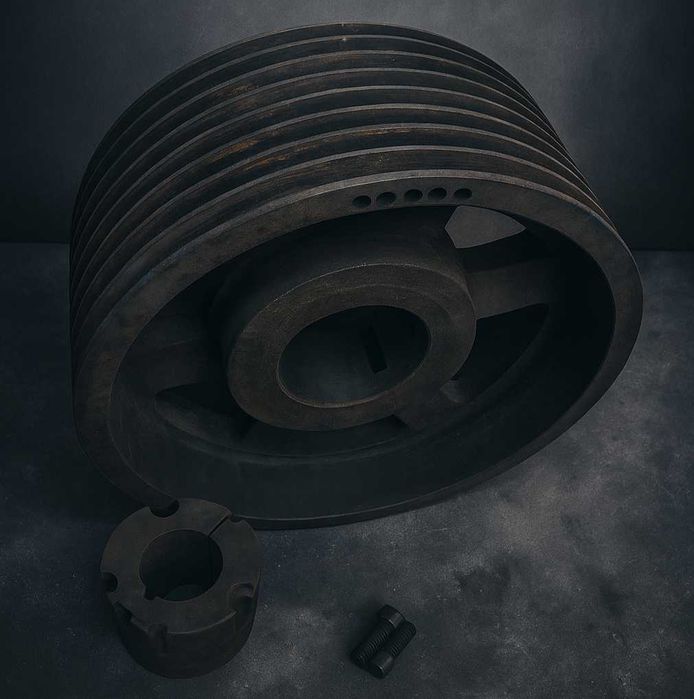 Koło pasowe SPB fi460mm 8 pasków do peleciarki / peleciarka