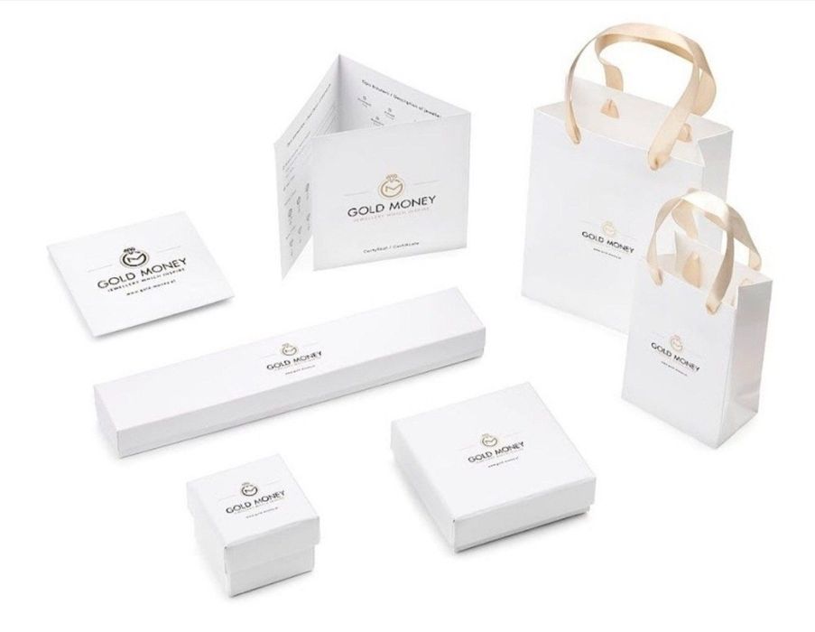 Złote kolczyki 585 z czarnym kamieniem  koniczynki GOLD M