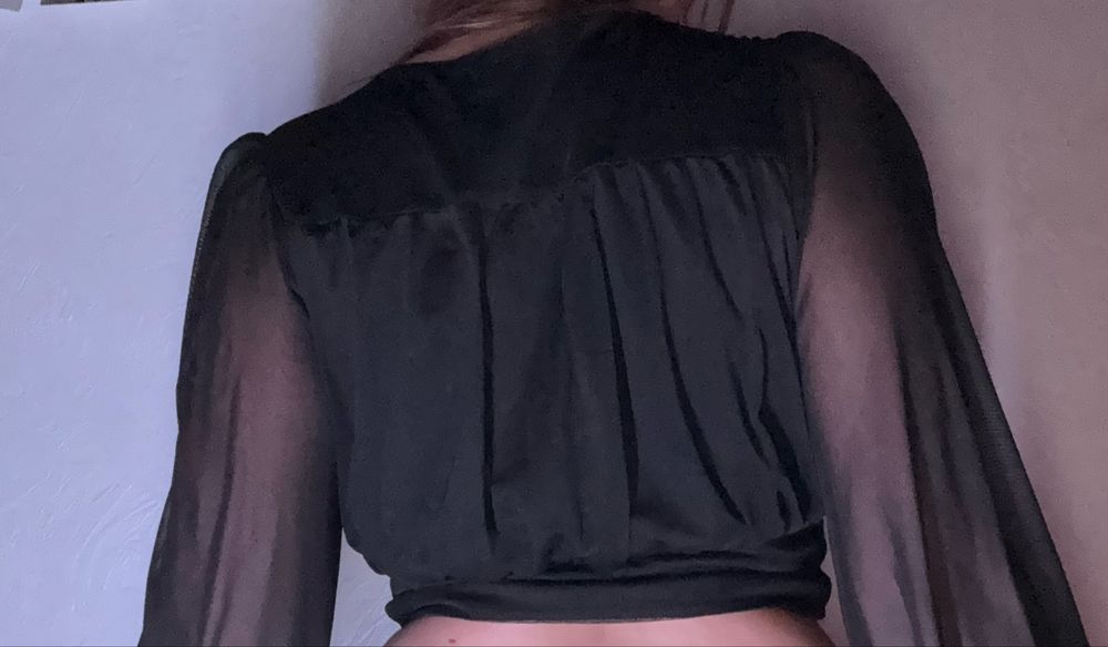 Черная блузка женская