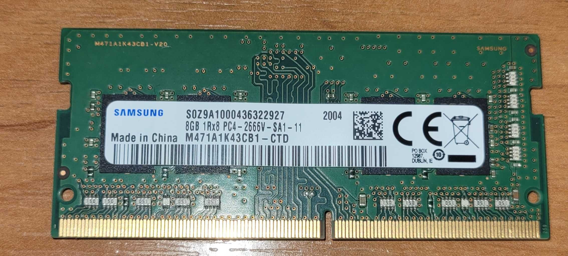 Samsung 16 GB SO-DIMM DDR4 2666 MHz, CL19