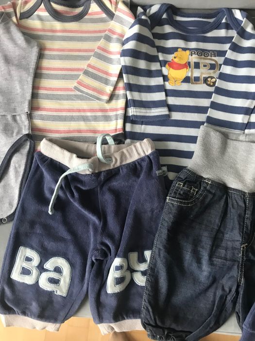 Paka Ubranka 62 śpioszki body H&M Mothercare