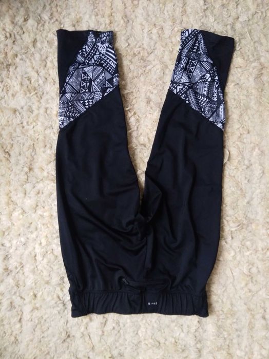 Legginsy sportowe getry damskie czarne biegania rower rozmiar S
