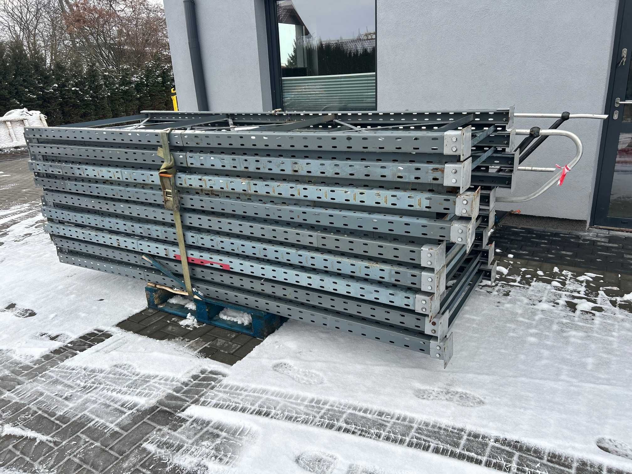 Regały magazynowe paletowe przemysłowe mocne dexion ramada H=300cm