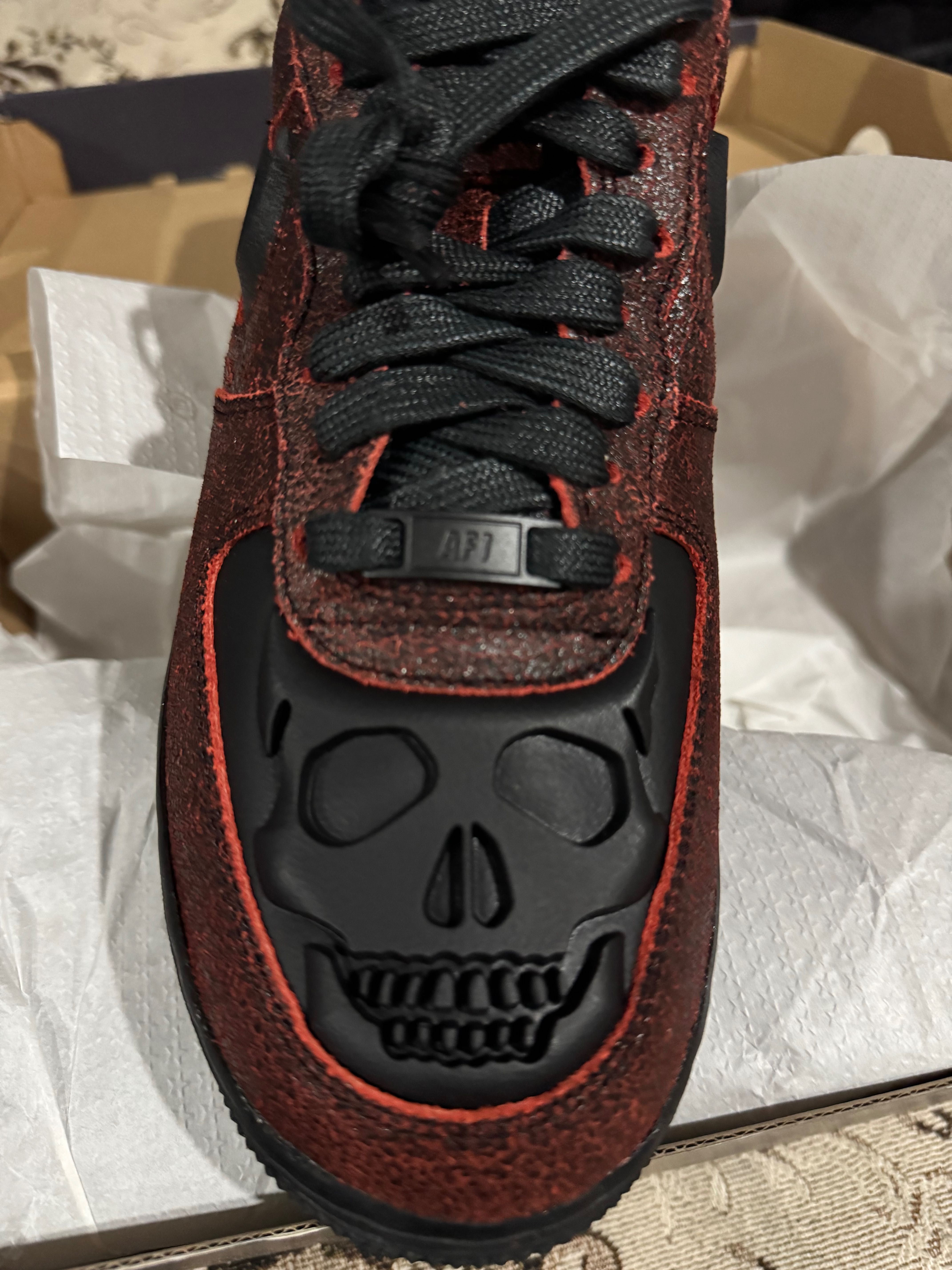 Кроссовки Nike Air Force 1 low Halloween Skull 2024