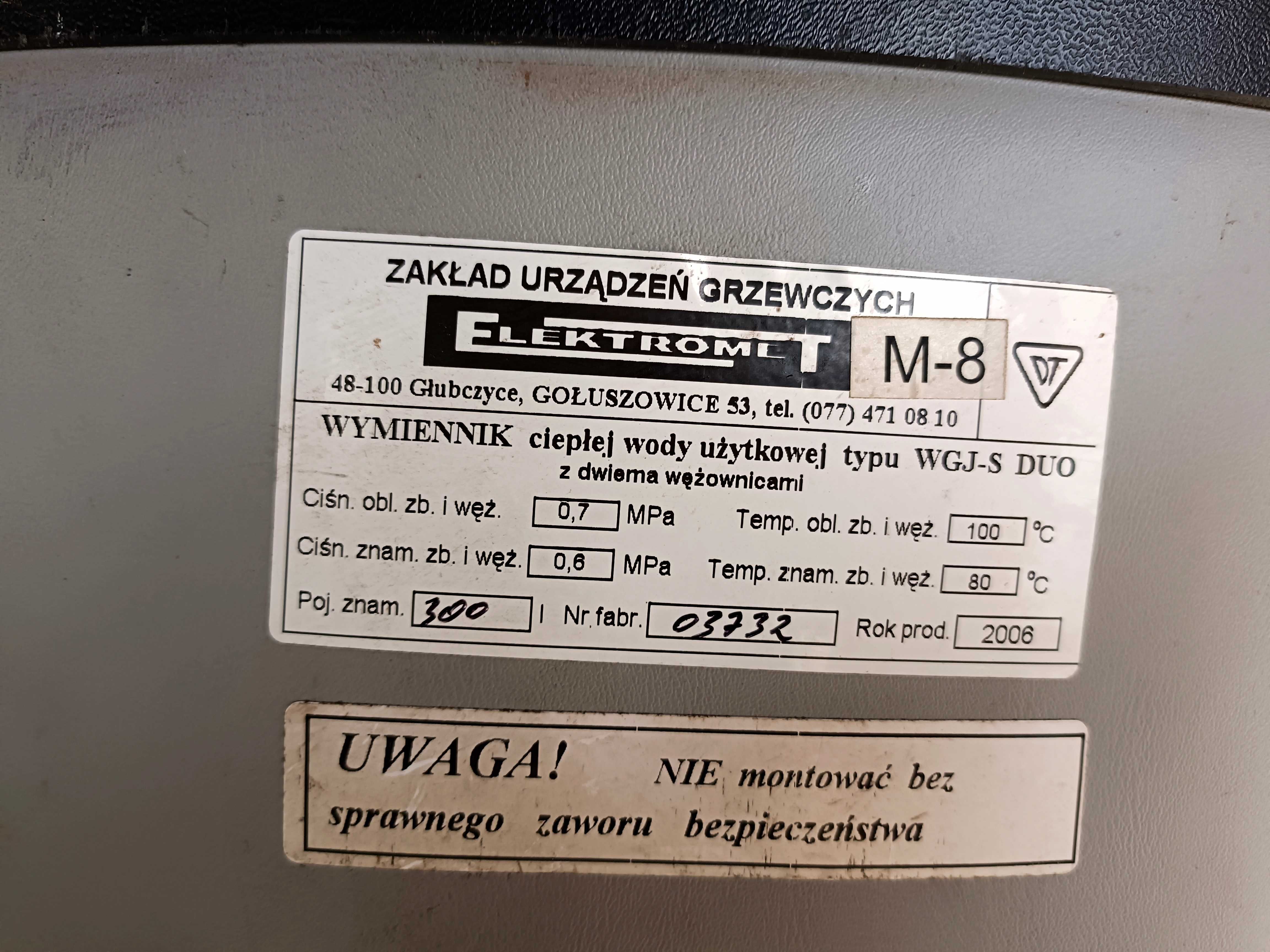 Zbiornik 300l dwie wężownice