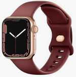 Pasek OPASKA do Apple Watch SE różne serie Bordowa NOWA Okazja!