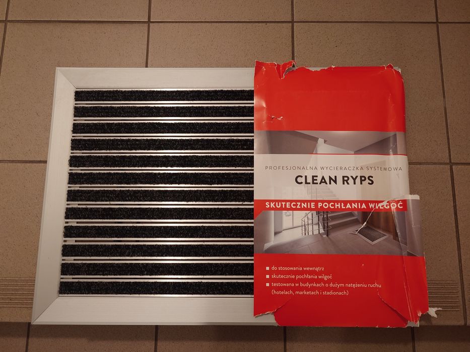 Wycieraczka Zewnętrza lub wewnętrzna Clean Ryps Aluminiowa 50x70cm