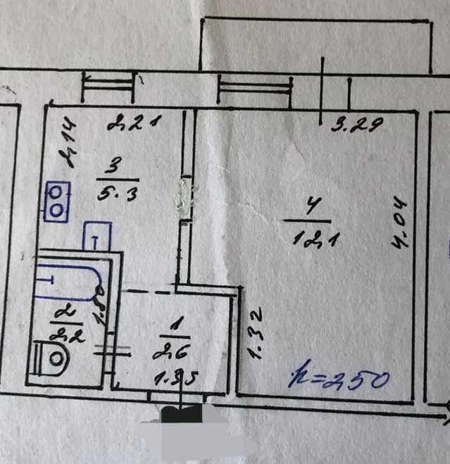 Продається 1-но кімнатна квартира