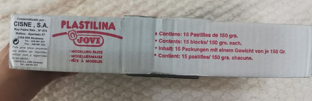 Plasticina conjunto várias cores