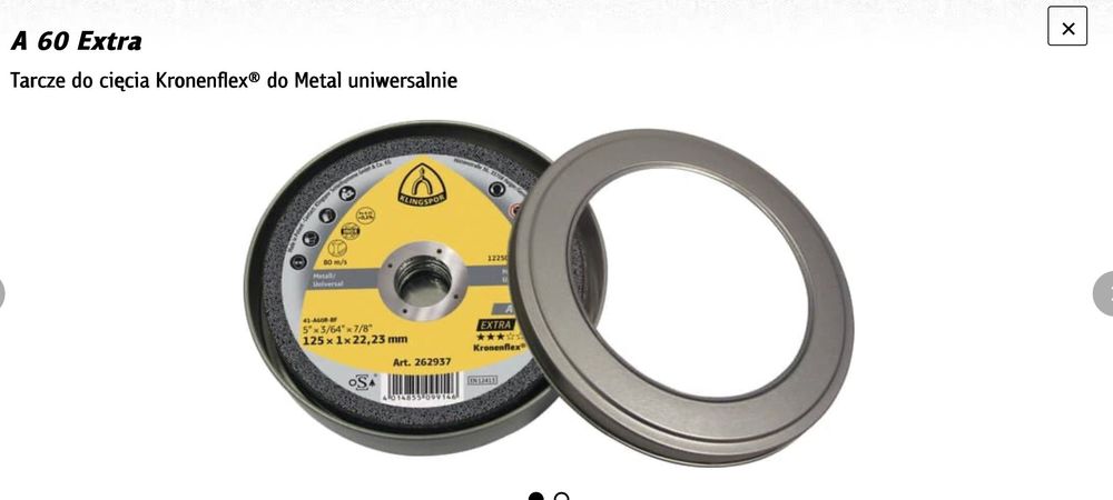 Klingspor Tarcza do cięcia A60 Extra (Kronenflex)