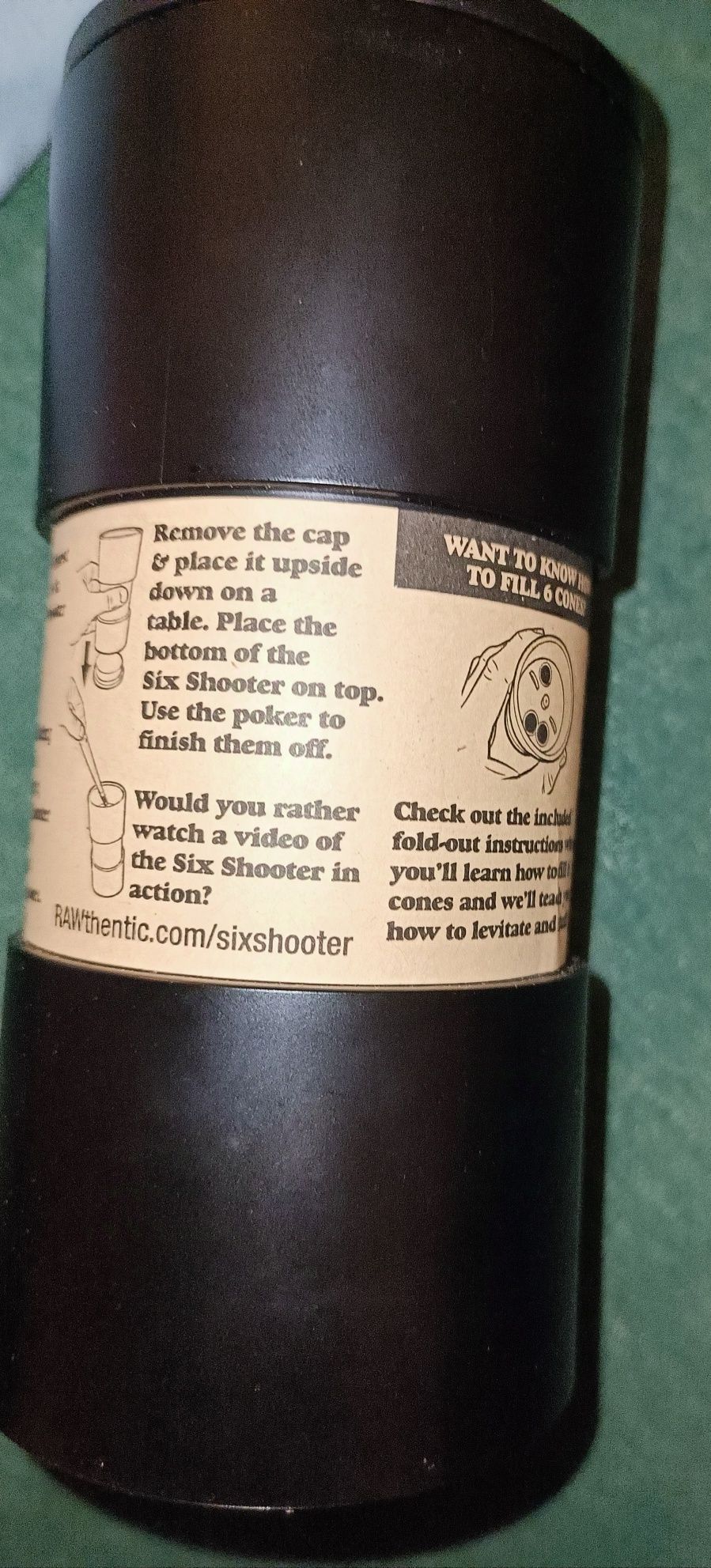 RAW SIX SHOOTER nabijarka wypełniacz do bibułek