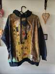 Bluza Klimt medicine z kapturem czarna złota rozmiar S M