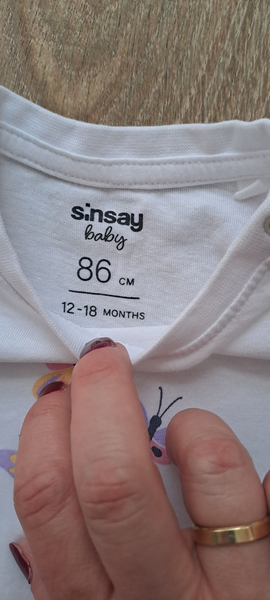Bluzki krótki rękaw roz 86 smyk oraz sinsay