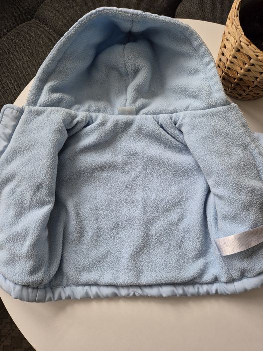 Błękitna niebieska kurtka niemowlęca zimowa 0-3 miesiące Cherokee używ