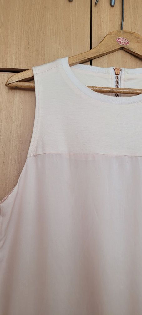 Pastelowa, bawełniana sukienka rozm.M