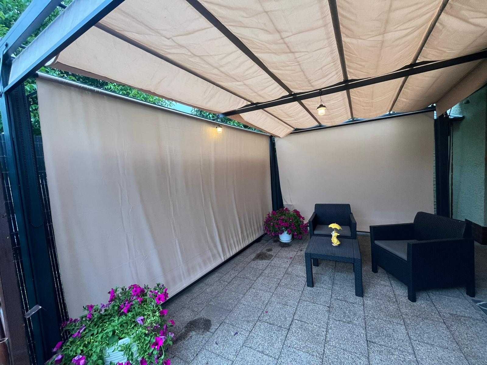 Altana ogrodowa Blumfeldt Pantheon Cortina 3x3m z roletami