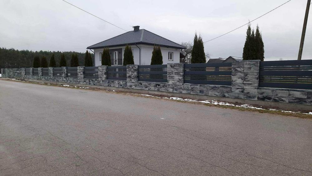 Najtańszy panel ogrodzeniowy 123 cm fi 4 mm ocynk + kolor