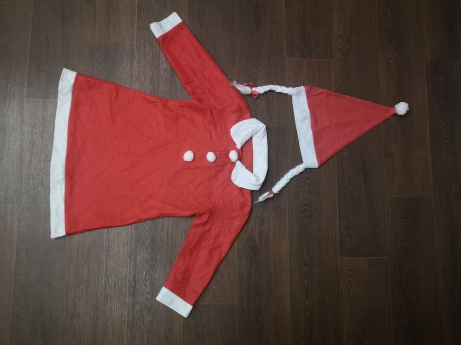 Карнавал маскарад костюм новорічна сукня місіс Клаус 5 6 років Різдво