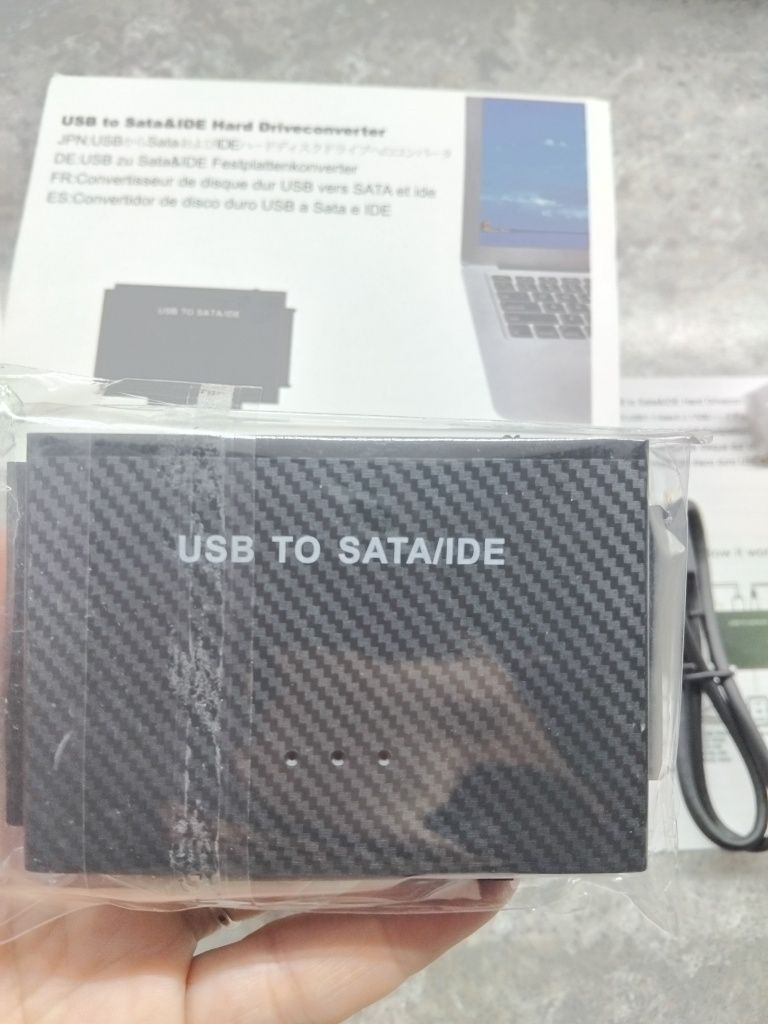 Адаптер перехідник USB3.0 SATA та IDE для жорстких дисків IDE HDD/SSD