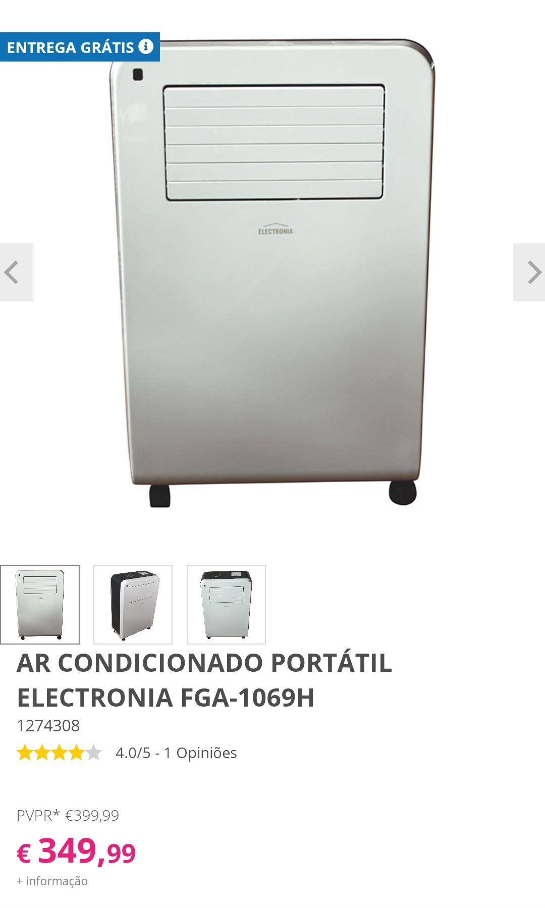 Ar condicionado portátil novo refrigeração/aquecimento com garantia