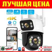 ‼️ Уличная поворотная Wi-Fi ip камера видеонаблюдения 6mp ICSee XMEye