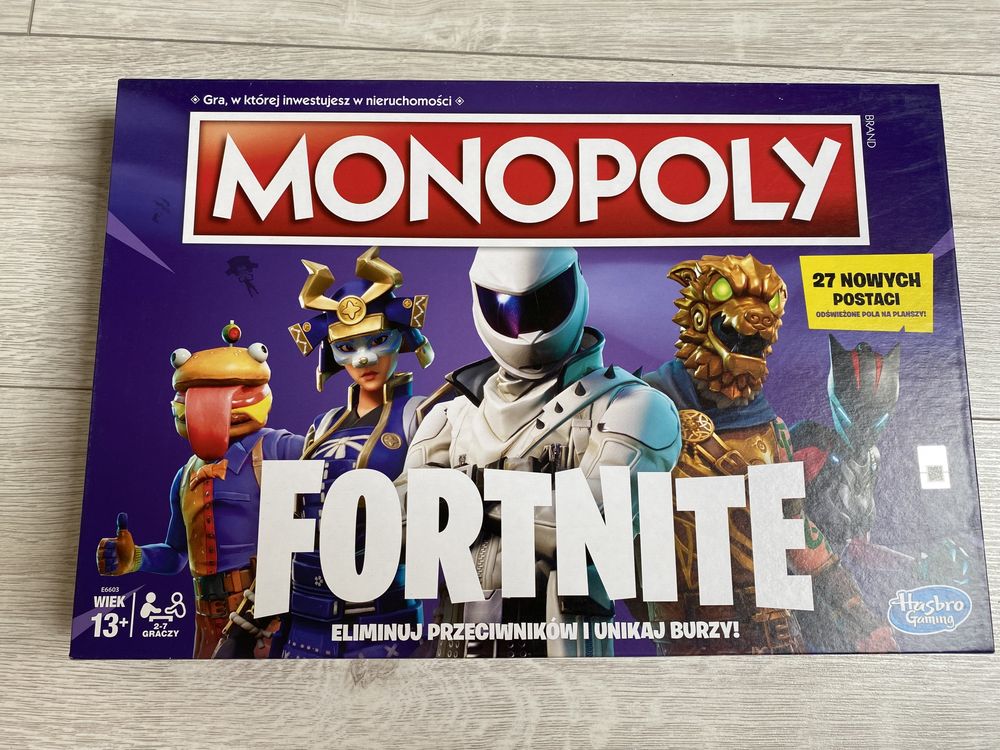 HASBRO -Gra planistka MONOPOLY FORTNITE  stan idealny okazja !