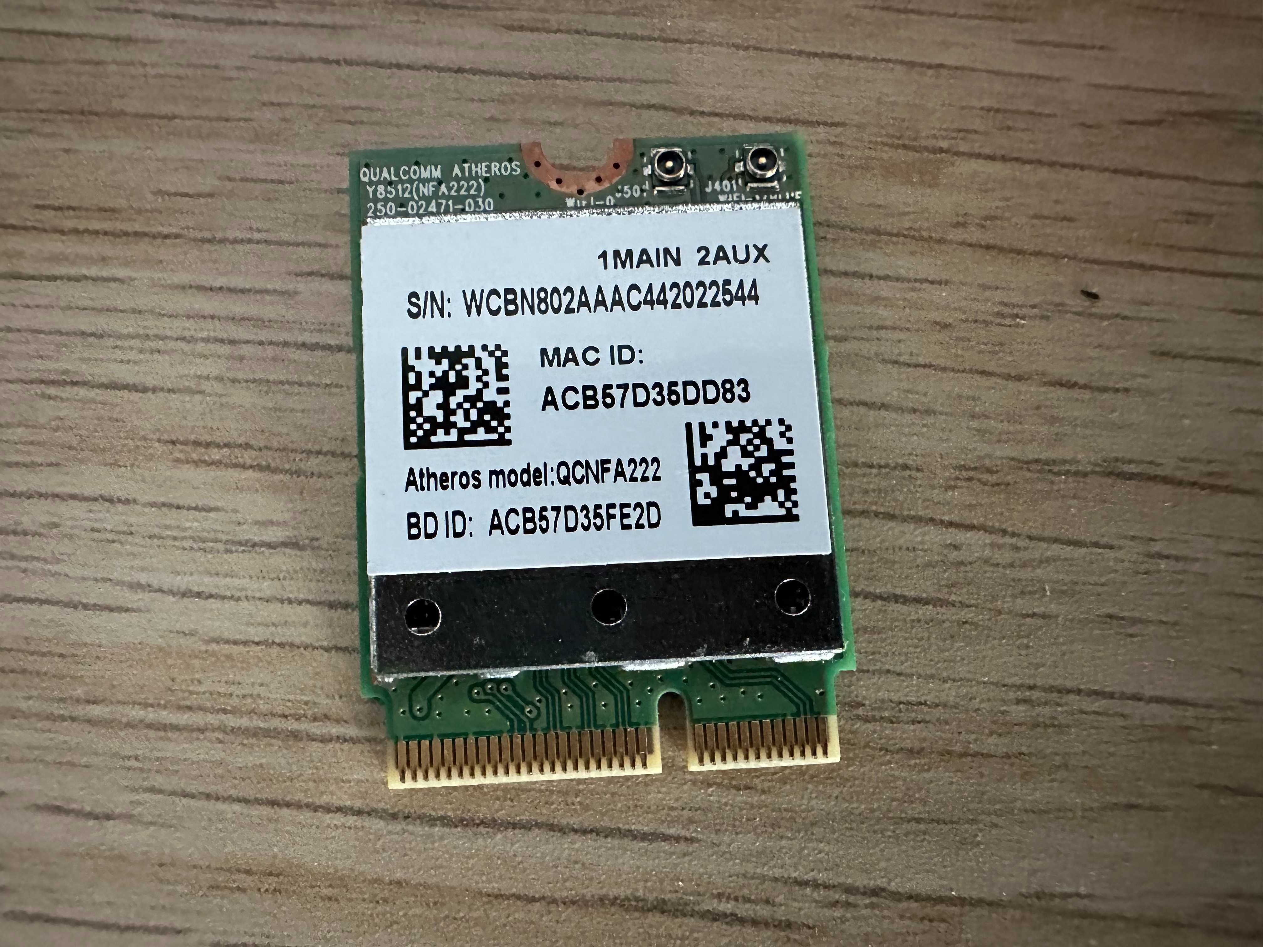Placa WiFi Qualcomm Atheros ACB57D35FE2d