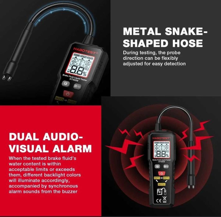 Miernik zawartości wody tester płynu hamulcowego Habotest HT 5009