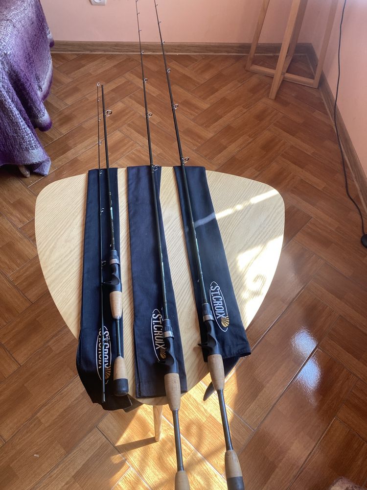 St. Croix Legend Elite 6’6(1/16-1/4oz). 6’6(1/8-3/8oz).7’(3/16-5/8oz).