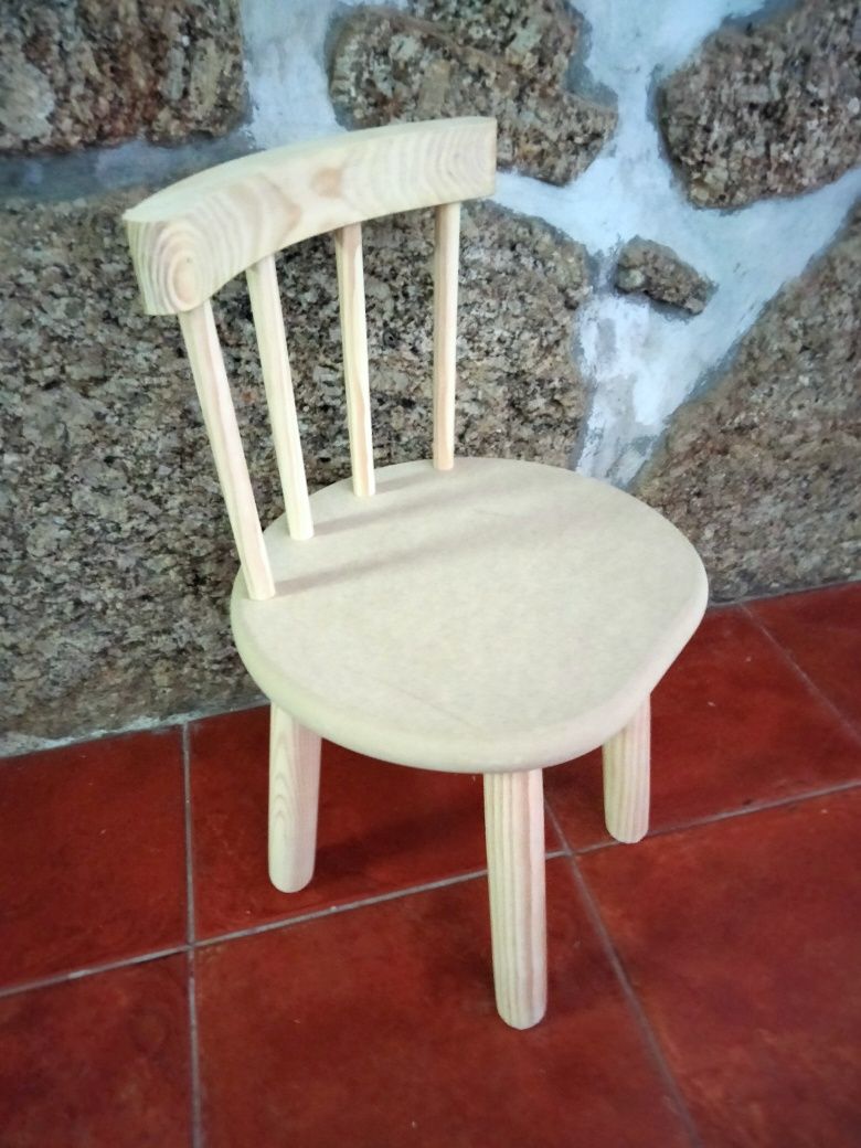 Cadeira criança madeira