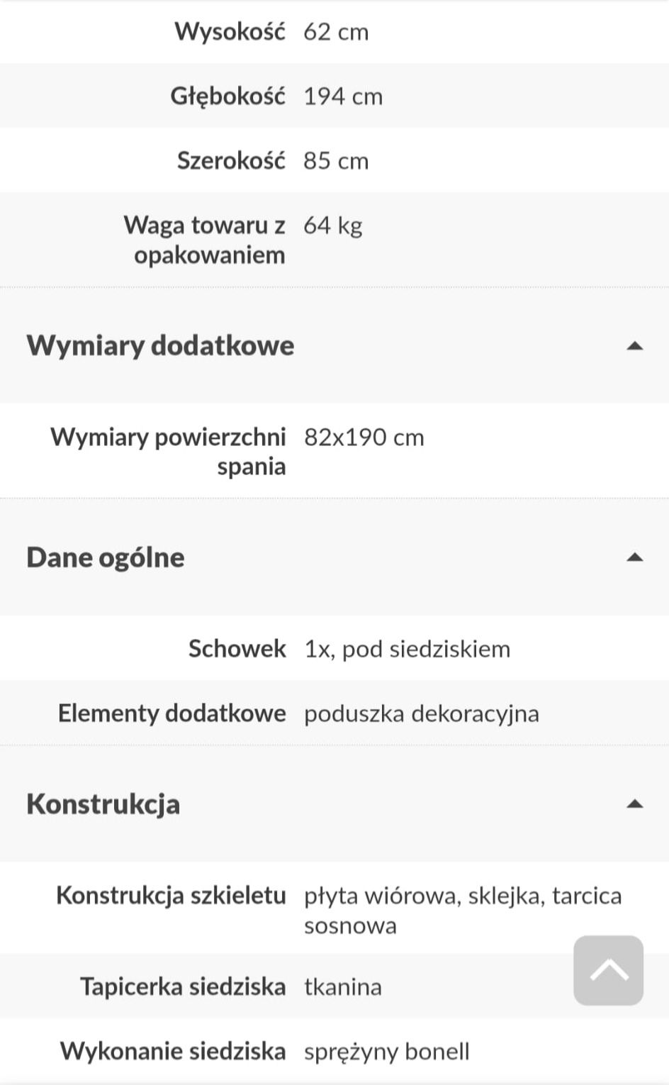 Tapczan łóżko pojedyncze otwierane