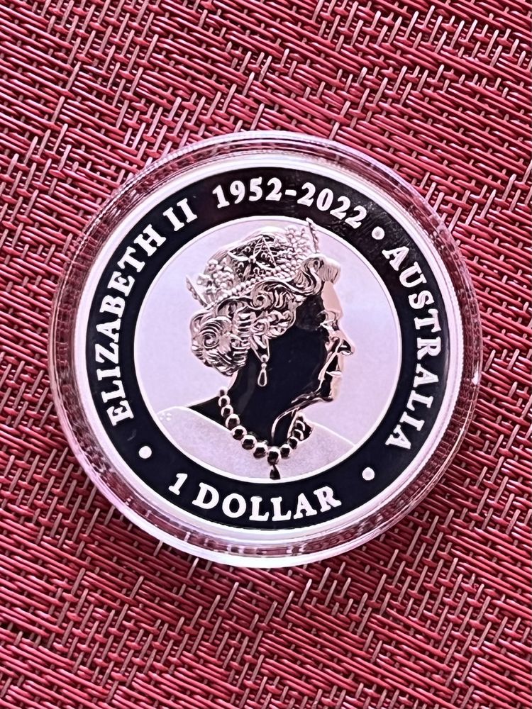 Австралийский  Страус  - серебряная монета