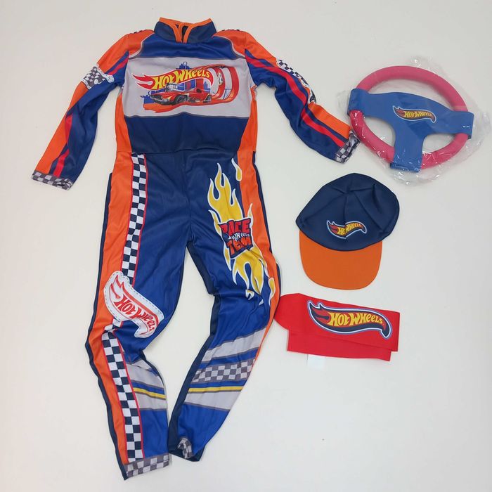 Strój pilota Hot Wheels Race Team Kostium Ciao 5-7 lat przebranie 253