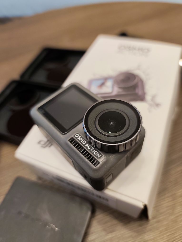 DJI Osmo Action 1 + filtry ND/PL + filtr diving  + ładowarka i bateria