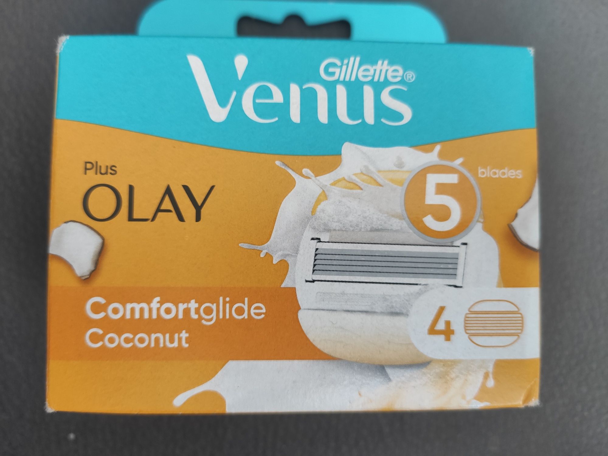 Nożyki Gillette Venus Olay 4 szt. Zapach kokosowy