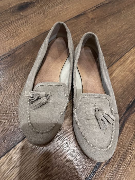 Макасины лоферы балетки кожа шкіра 39 25
