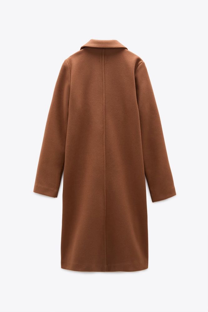 Пальто ZARA цвет mid-camel размер S