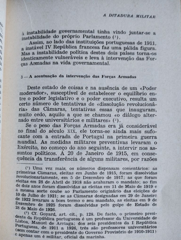 Livro A Ditadura Militar 1926/1933 Jorge Campinos