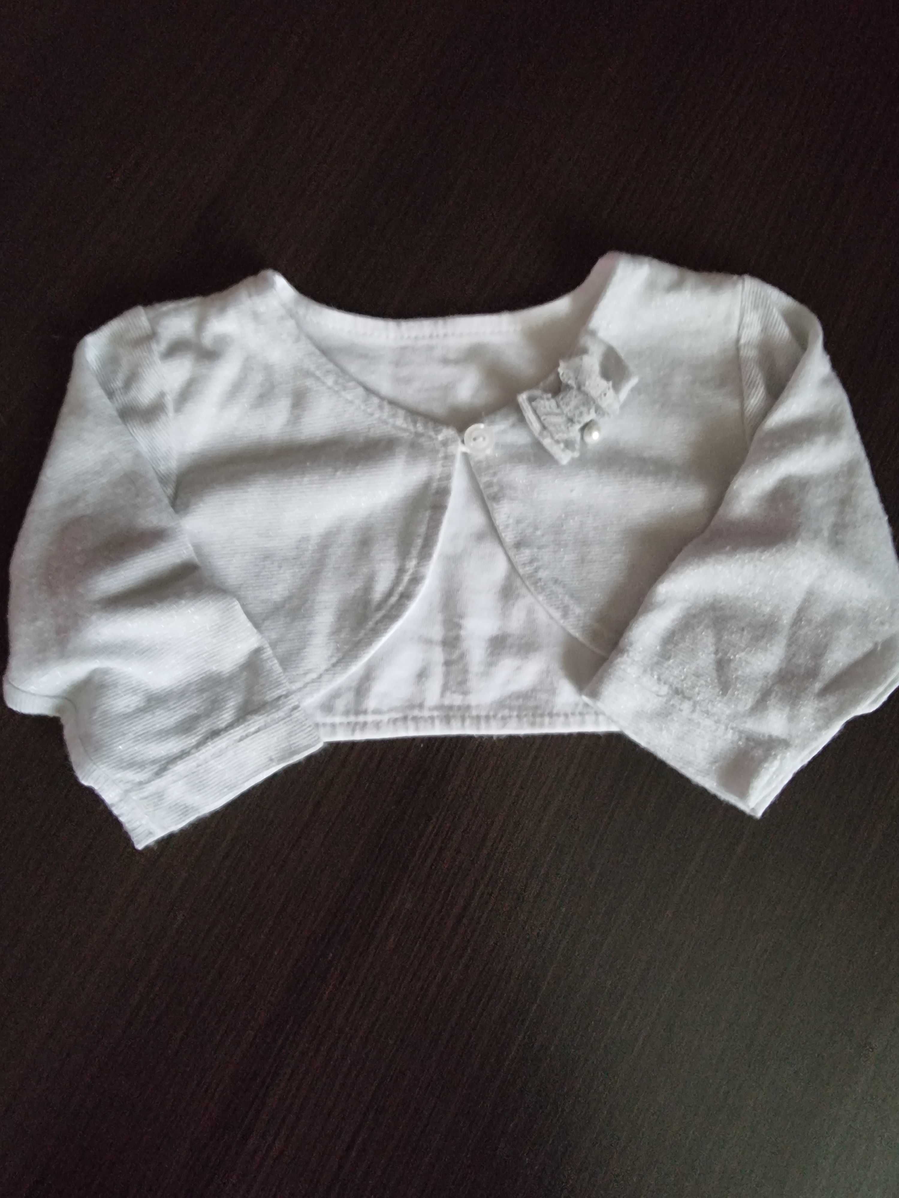 Kremowo biała sukienka do chrztu Mothercare rozmiar 62cm