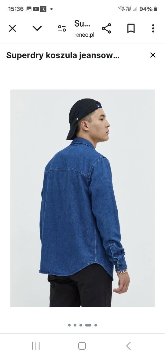 Koszula kurtka jeansowa męska M markowa Superdry NOWA z metką ( kod QR