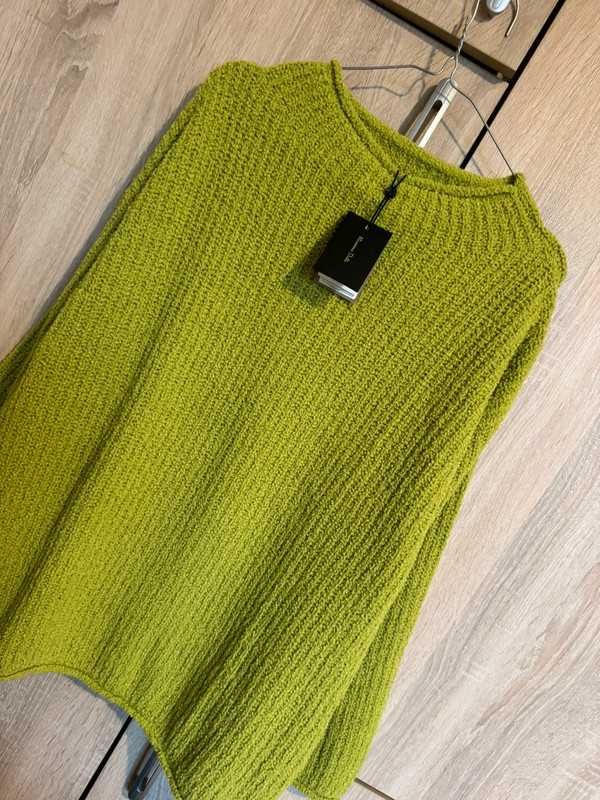 Massimo Dutti M L XL 38 40 42 sweter oversize wełna w składzie